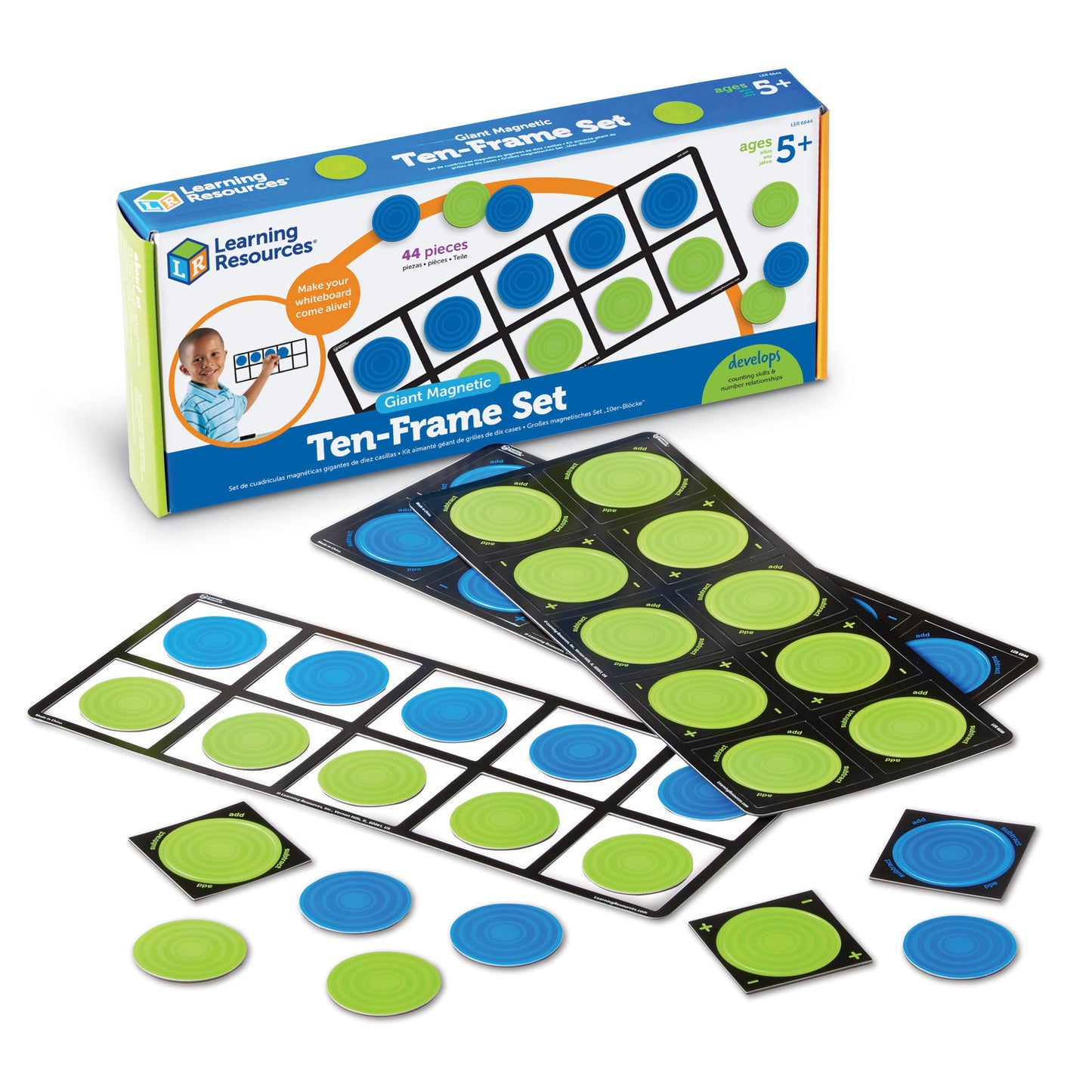 Giant Magnetic Ten-Frame Set