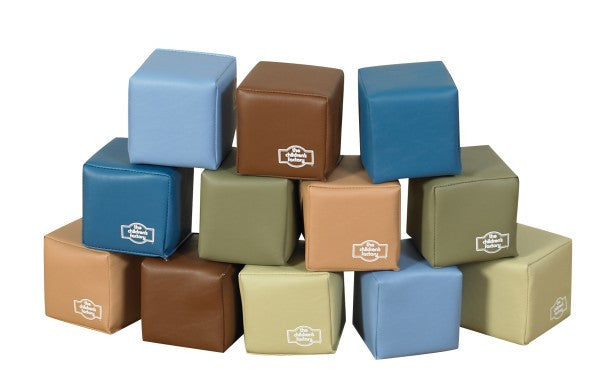 Baby Blocks in Woodland Colors - Set of 12