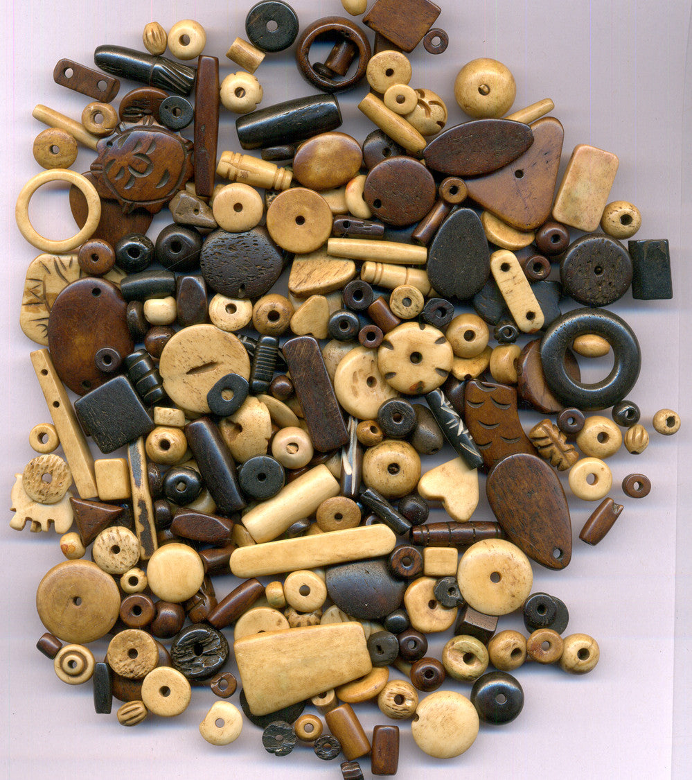 Beads – Assorted Bone Shapes 250gm/bag