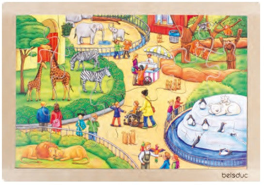 Beleduc Big Frame Puzzle "Zoo"