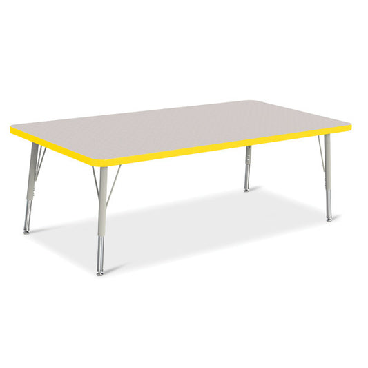 Berries Adjustable Activity Table - Rectangle (30"x60") - Legs 15"-24" (Elementary)