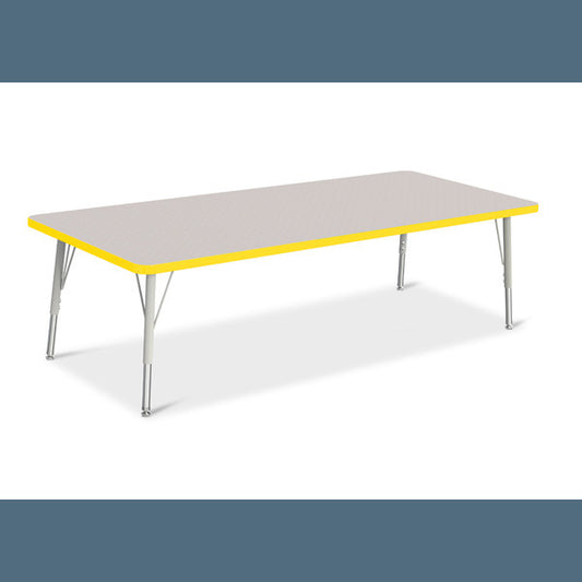 Berries Adjustable Activity Table - Rectangle (30"x72") - Legs 15"-24" (Elementary)