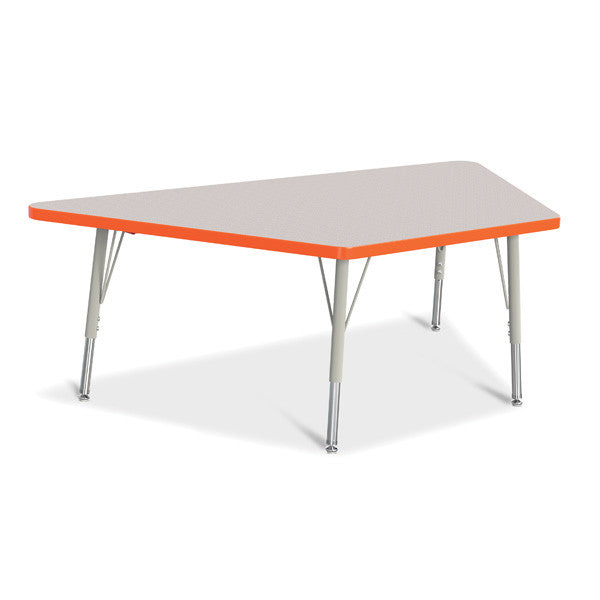 Berries Adjustable Activity Table - Trapezoid (60"x30") - Legs 15"-24" (Elementary)