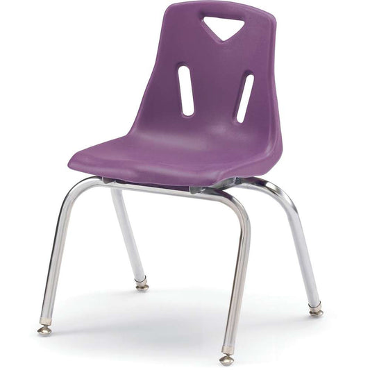 Berries® Stacking Chair with Chrome-Plated Legs - 16" Height
