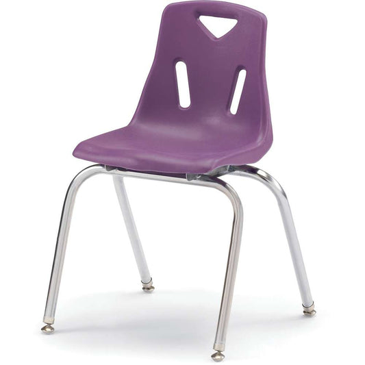Berries® Stacking Chair with Chrome-Plated Legs - 18" Height