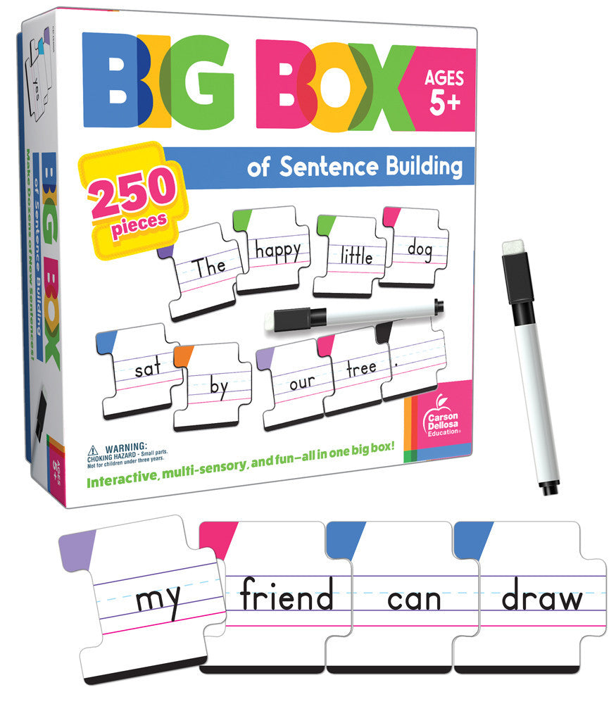 Big Box of Sentence Building Puzzle - 250 Pieces