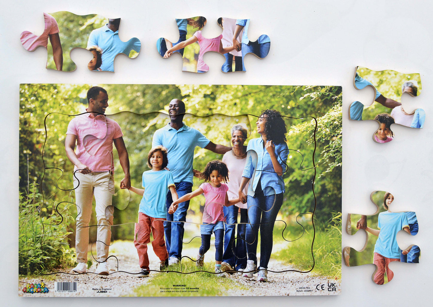 Black Family On Country Lane