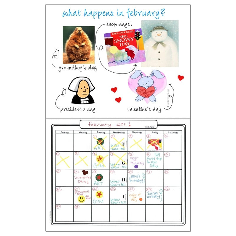 Blank Calendars - Colorful Cover - Pack of 6