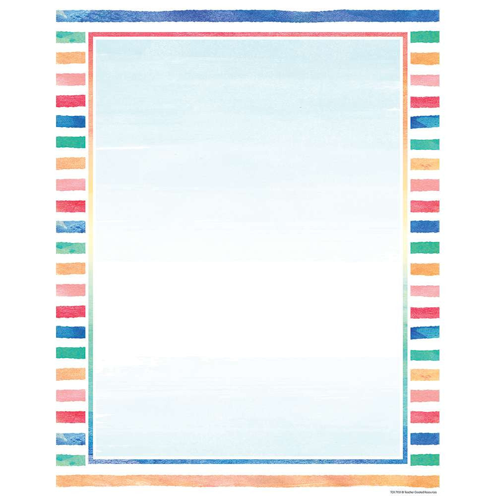 Blank Watercolor Chart