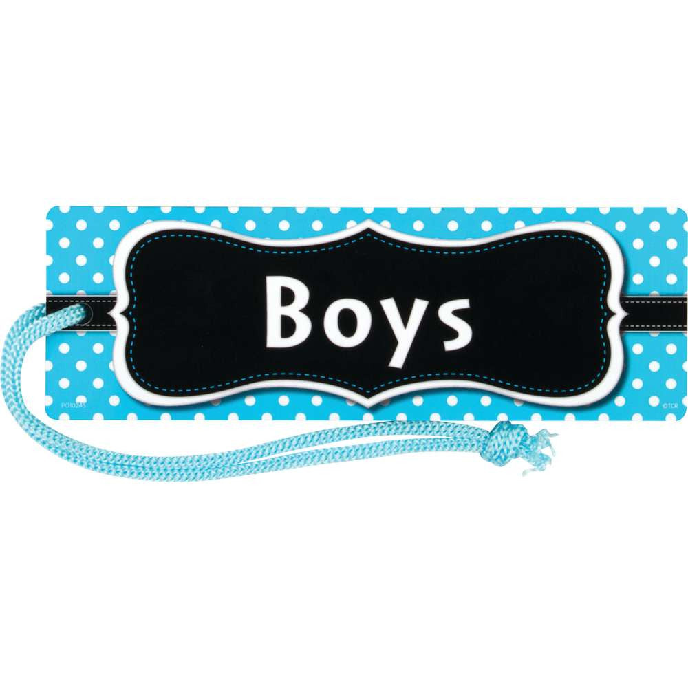 Boys Hall Passes - Magnetic Blue Polka Dots