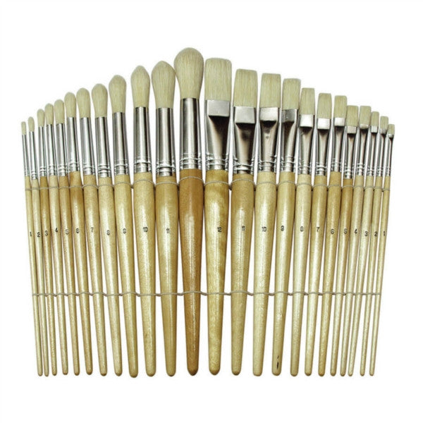 Brush Assortment 12 round, 12 flat