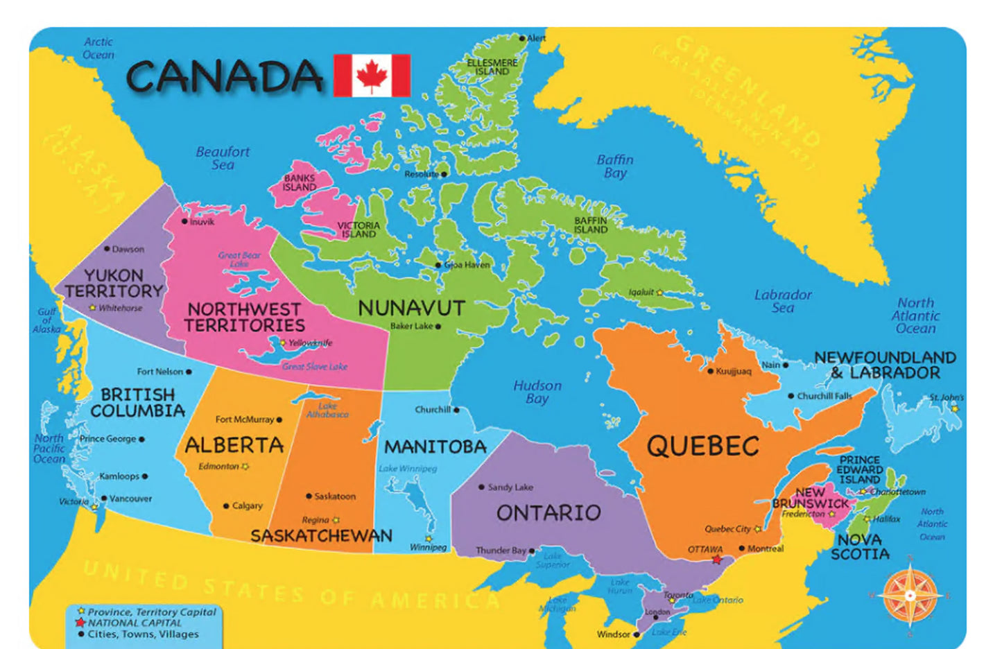 Canada Map Mat - 15.5" x 23.5"