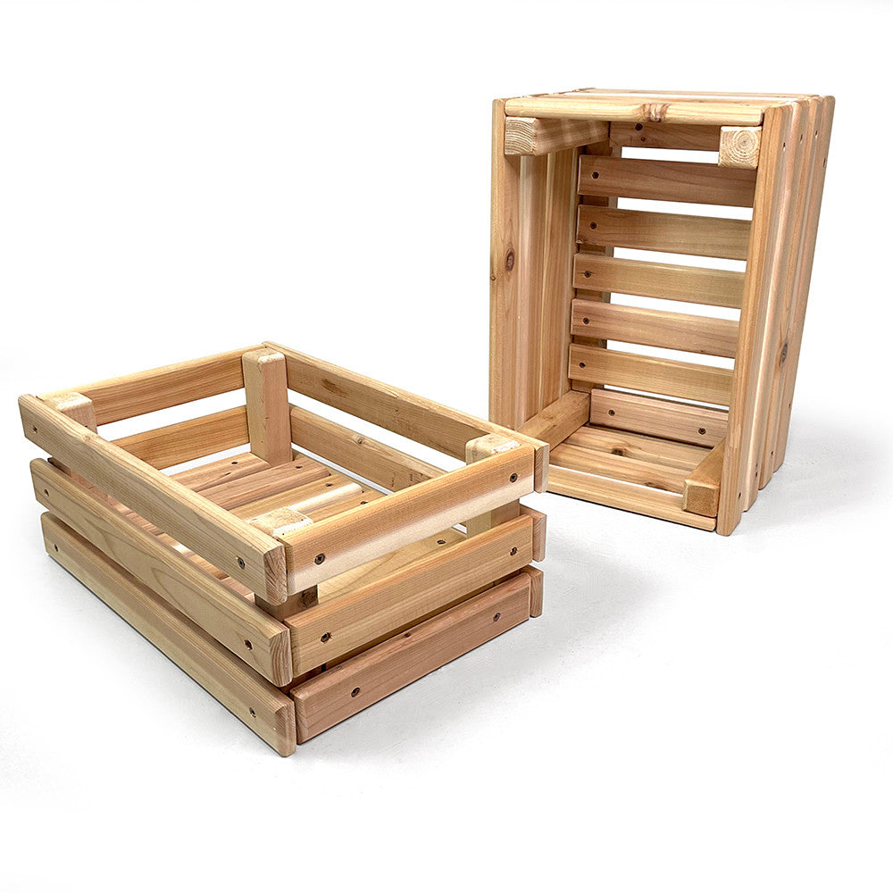 Cedar Crates - Set of 2