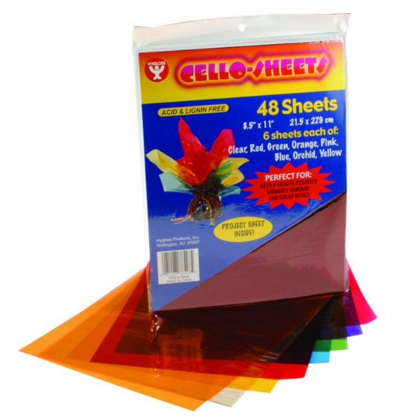 Cello Sheets 48 sheets 8.5" x 11"