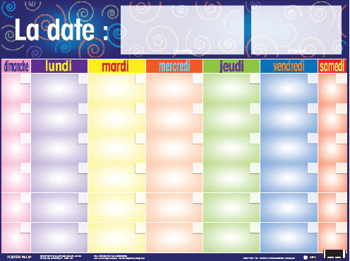 Charts - Le calendrier