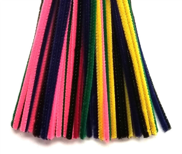 Chenilles Stems - Assorted (6" x 4mm Width)