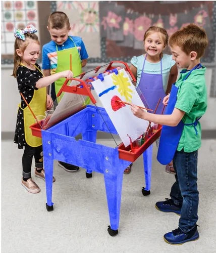 Mobile Two-Sided Easel Art Station