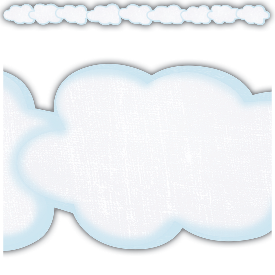 Bordure de nuages découpés