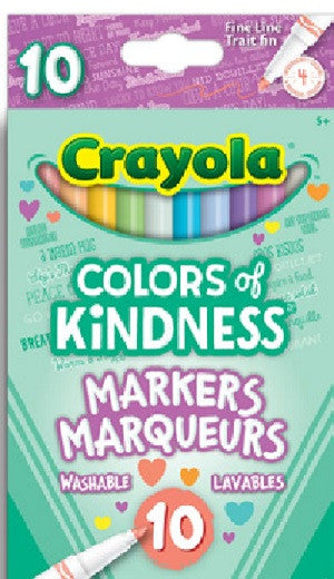 Colors Of Kindness Fine Line Markers - Pack Of 10