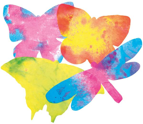 Papier à Dessin Diffusant les Couleurs - Papillons