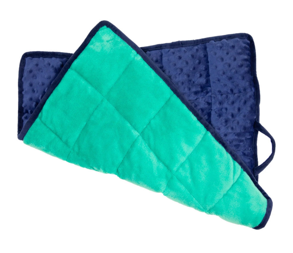 Comfy & Portable Weighted Sensory Lap Pad- Blue/Green