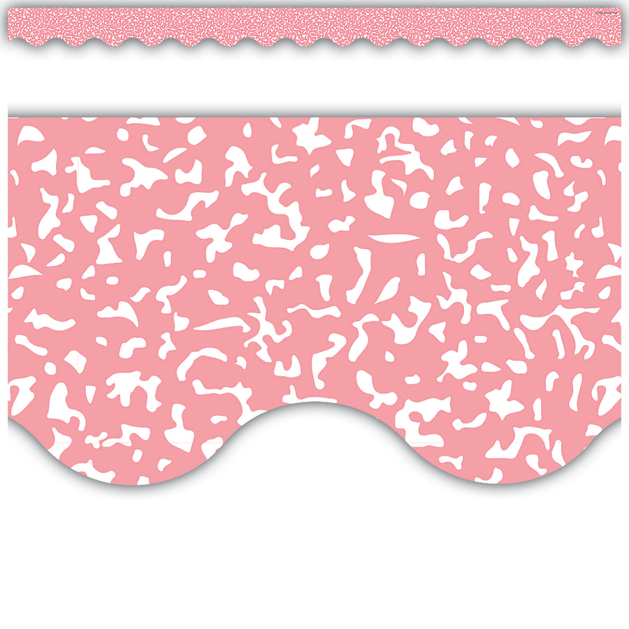 Composition Pink Scalloped Border Trim