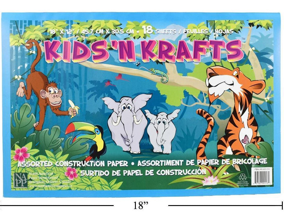Construction Paper- 18 Sheets