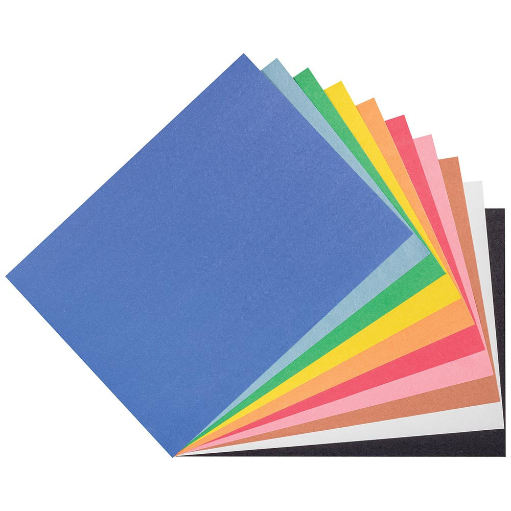 Construction Paper 500 Sheets (10 Assorted Colours)