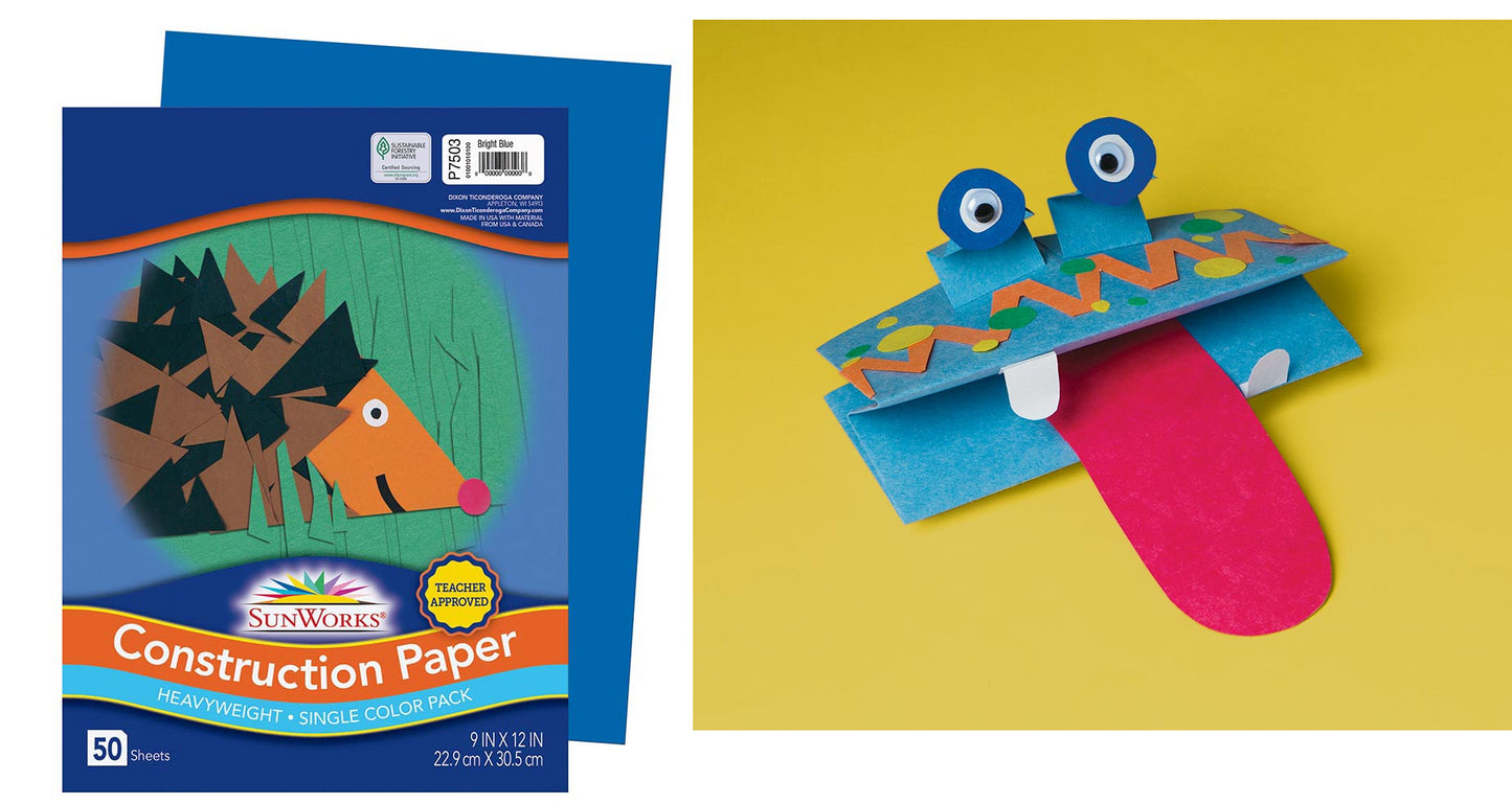 Construction Paper (9"x12")- Dark Blue