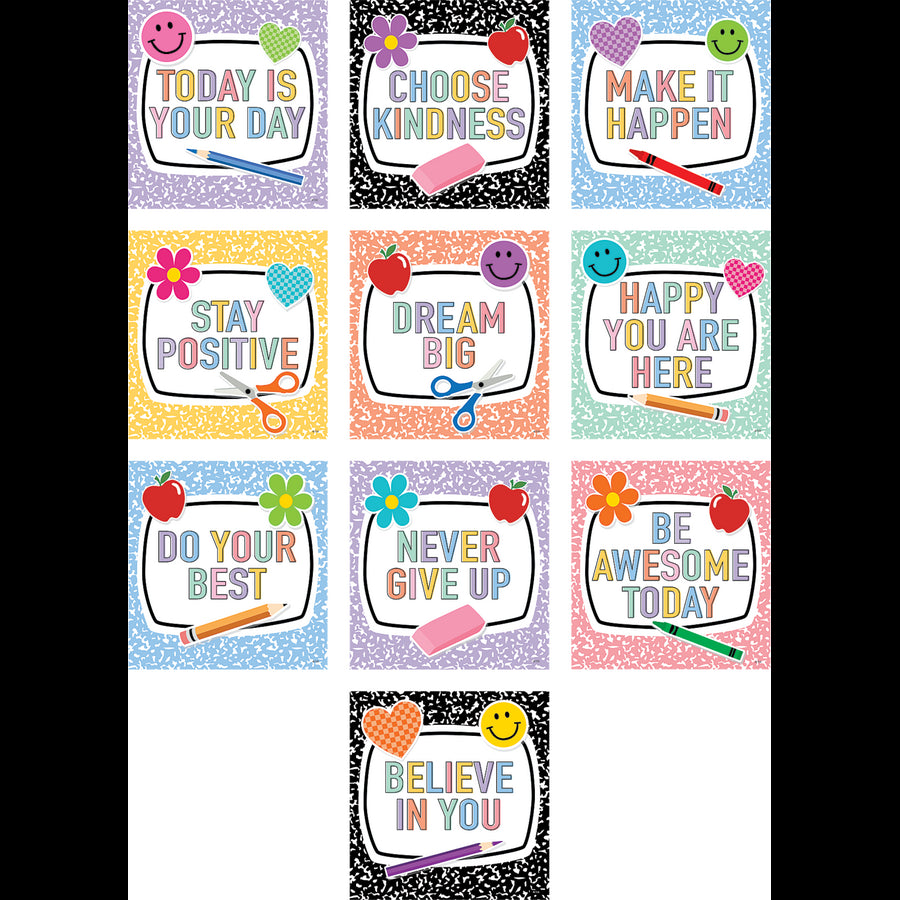 Cool for School Positive Sayings Accents