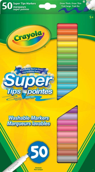 Crayola® Washable Super Tip Markers - 50 Pk