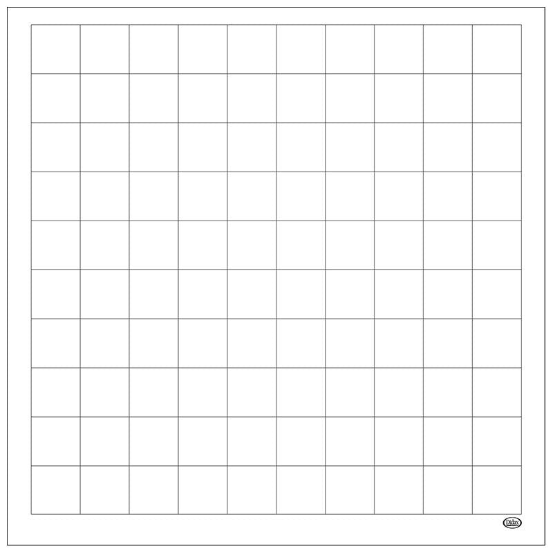 Demonstration Magnetic Dry-Erase Graphing Grid