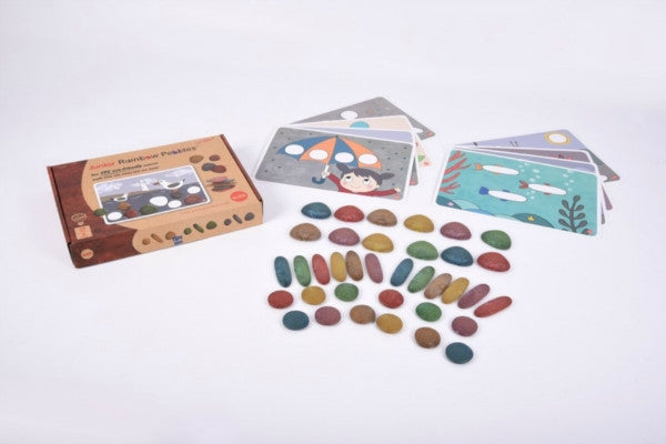 Eco Friendly Junior Rainbow Pebbles -44PK