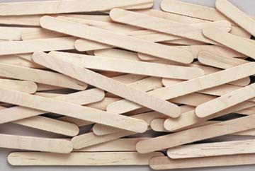 Economy Grade Craft Sticks (4.5"H x0.45"W x 2mm D)