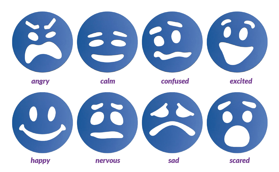 Emotion Token Stencils (8 pcs)