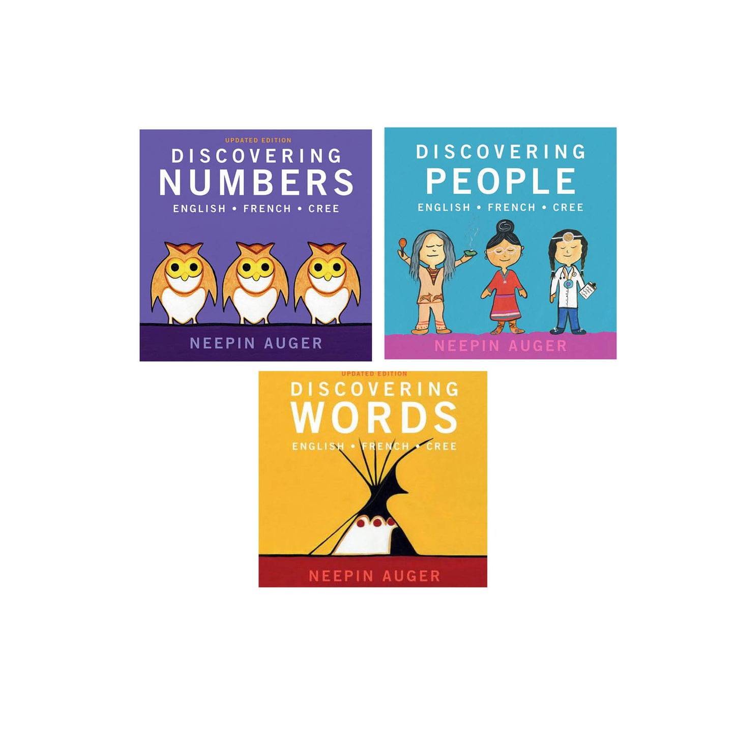English/French/Cree Boardbooks - Set of 3