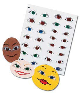 Eyeball Stickers - Large Eyes (150 Pk)