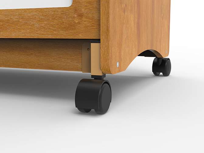 Caster Kit for Bamboo Shelving