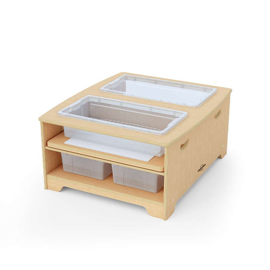 Seoras Birch Double Wide Sensory Table - Toddler