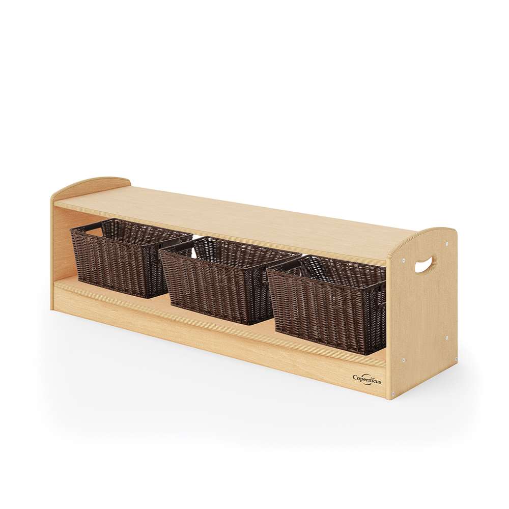 Seoras 1-Level Open Back Shelf (Solid Kickplate)