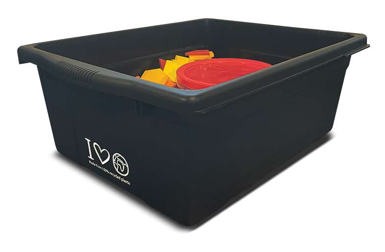 100% Recycled Plastic Large Open Tub