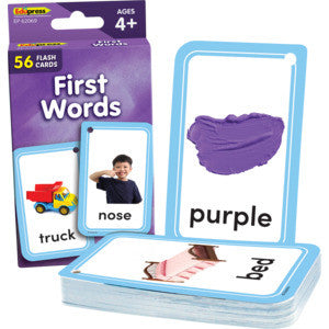 First Words Flash Cards - 56 Double-Sided Cards