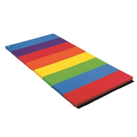 Foldable Tumbling Mat, Rainbow