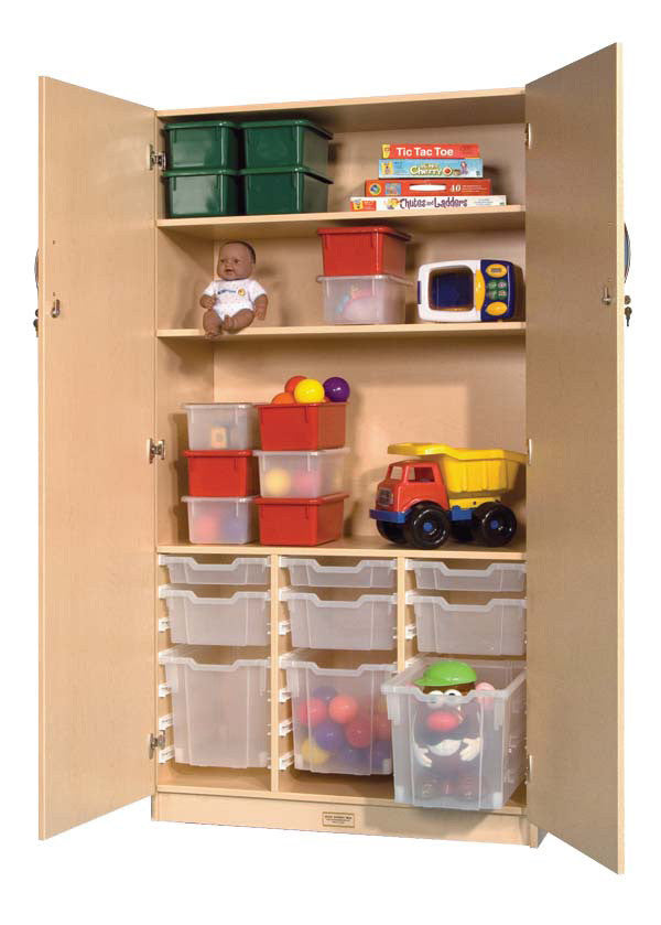 Full-Lock Door Storage with Shelves