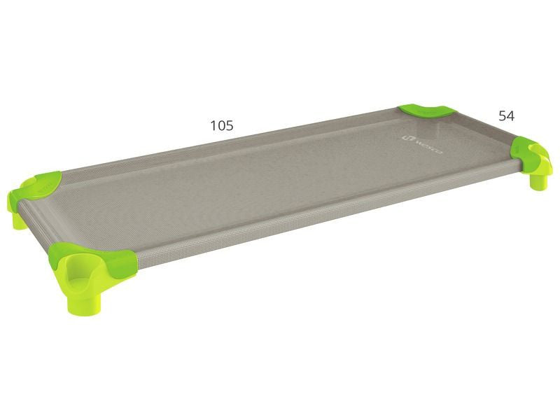 Green Stacking Cots - Toddler 41" x 21" (Single)