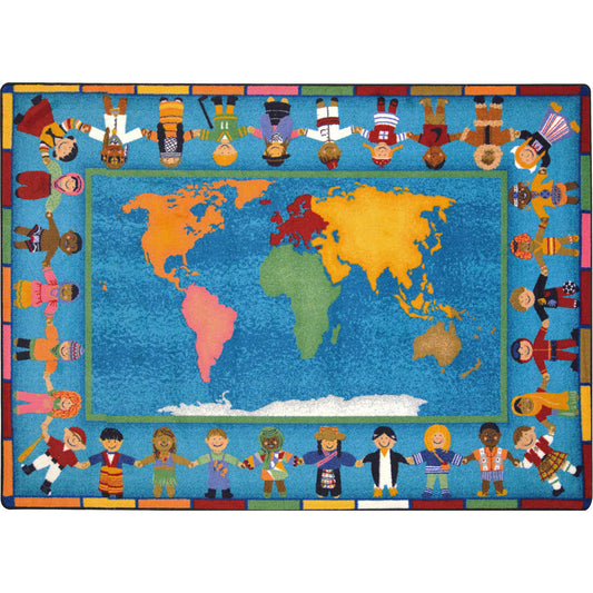 Hands Around the World - Rectangle