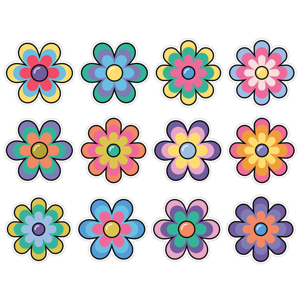 Jumbo Flowers Cutouts