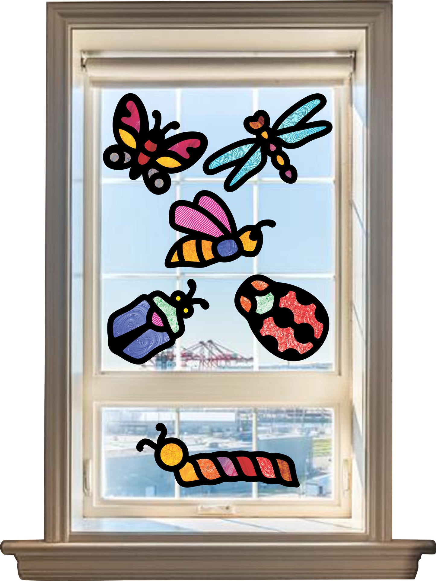 Junior Bug Stained Glass Frames - 24 Pieces