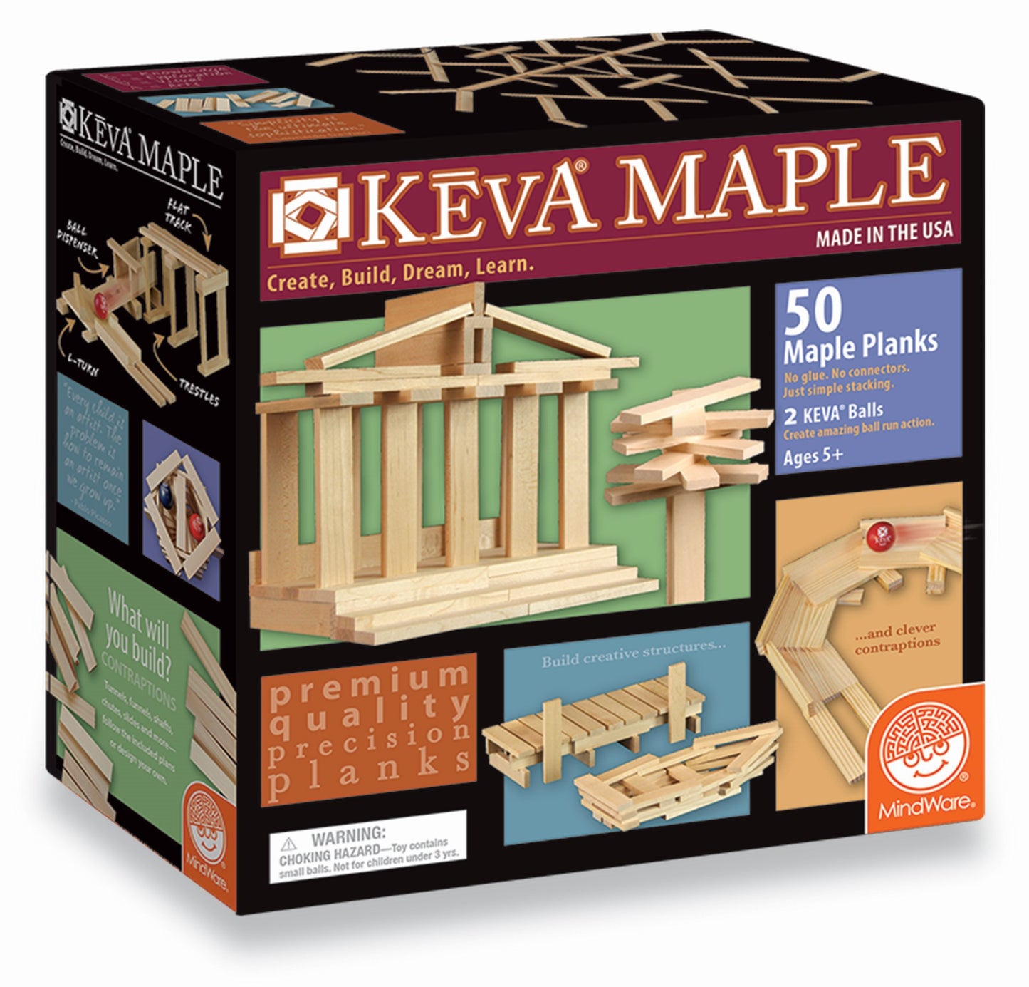 Keva Maple : 50 Plank Set