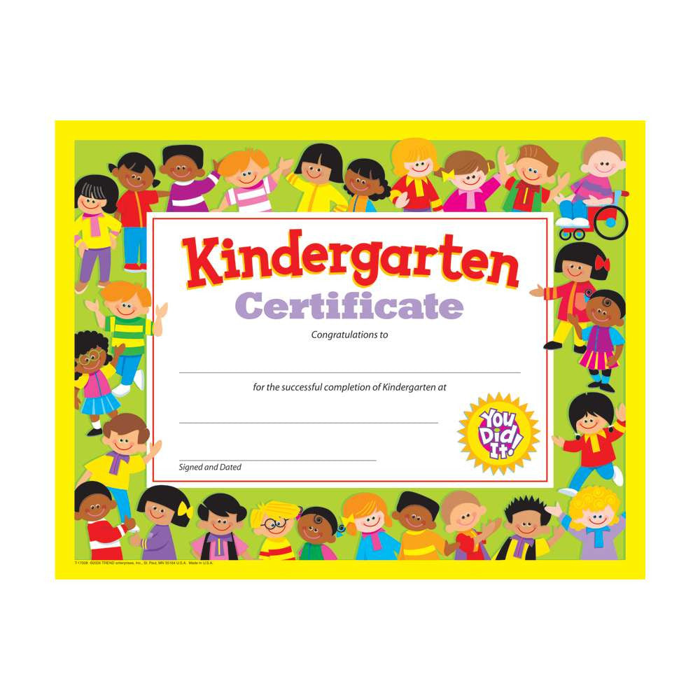 Kindergarten Certificate